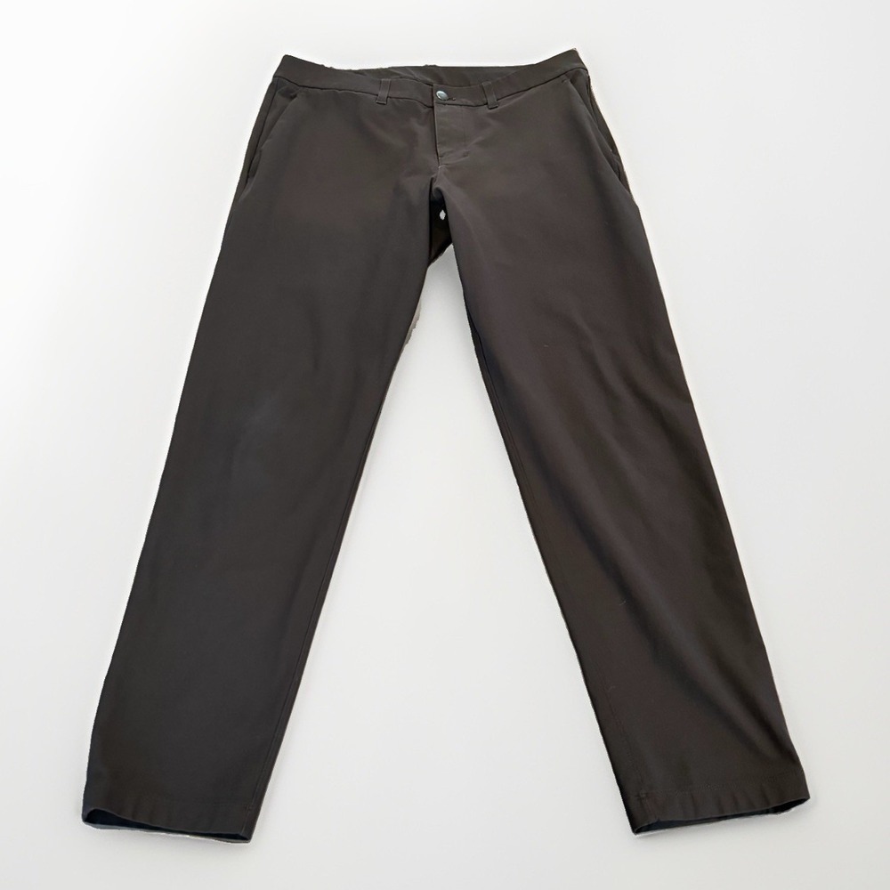 Lululemon ABC‎ Pants 32 x 29 Mens Black 5 Pocket Warpstreme
